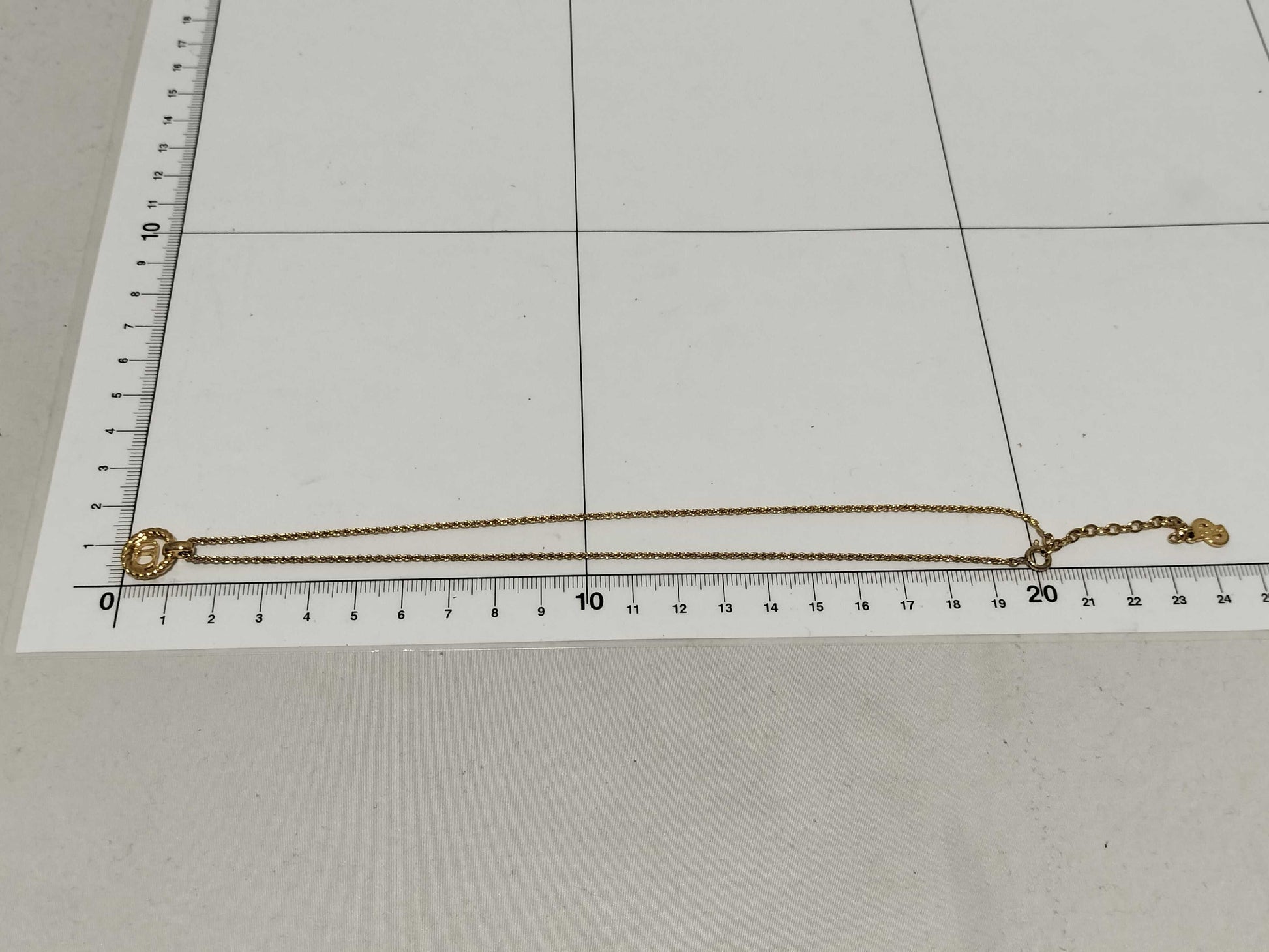 Dior logo necklace necklace