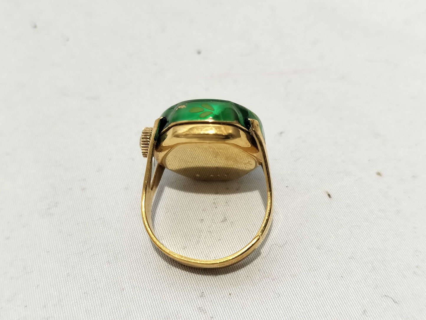 Buffeler Hand-Wound Ring Watch Ring
