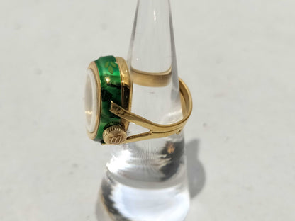 Buffeler Hand-Wound Ring Watch Ring