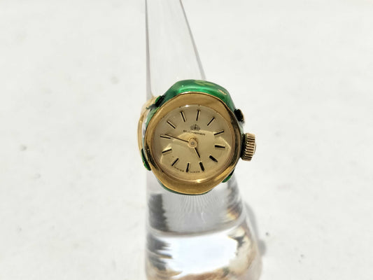 Buffeler Hand-Wound Ring Watch Ring