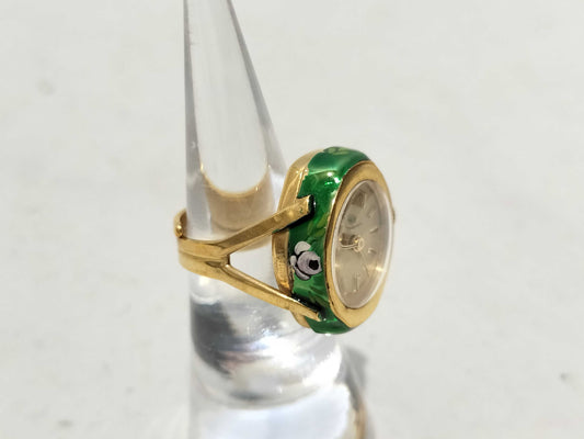 Buffeler Hand-Wound Ring Watch Ring