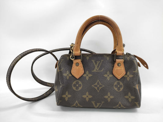 LOUIS VUITTON Mini Speedy Bandouliere Shoulder Bag