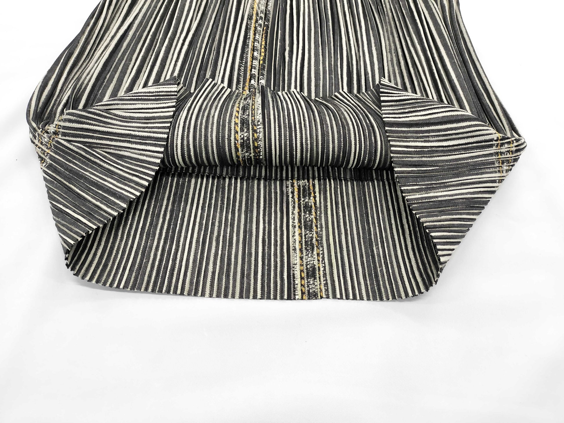 ISSEY MIYAKE Pleats Please Hickory Denim Print Skirt