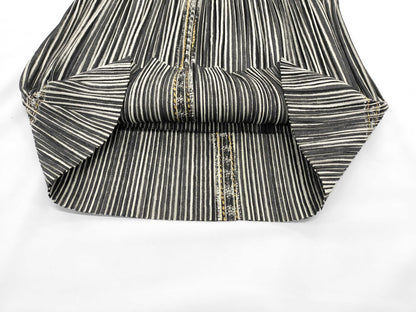 ISSEY MIYAKE Pleats Please Hickory Denim Print Skirt