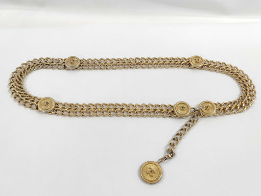 CHANEL Chain Belt Medallion Belt