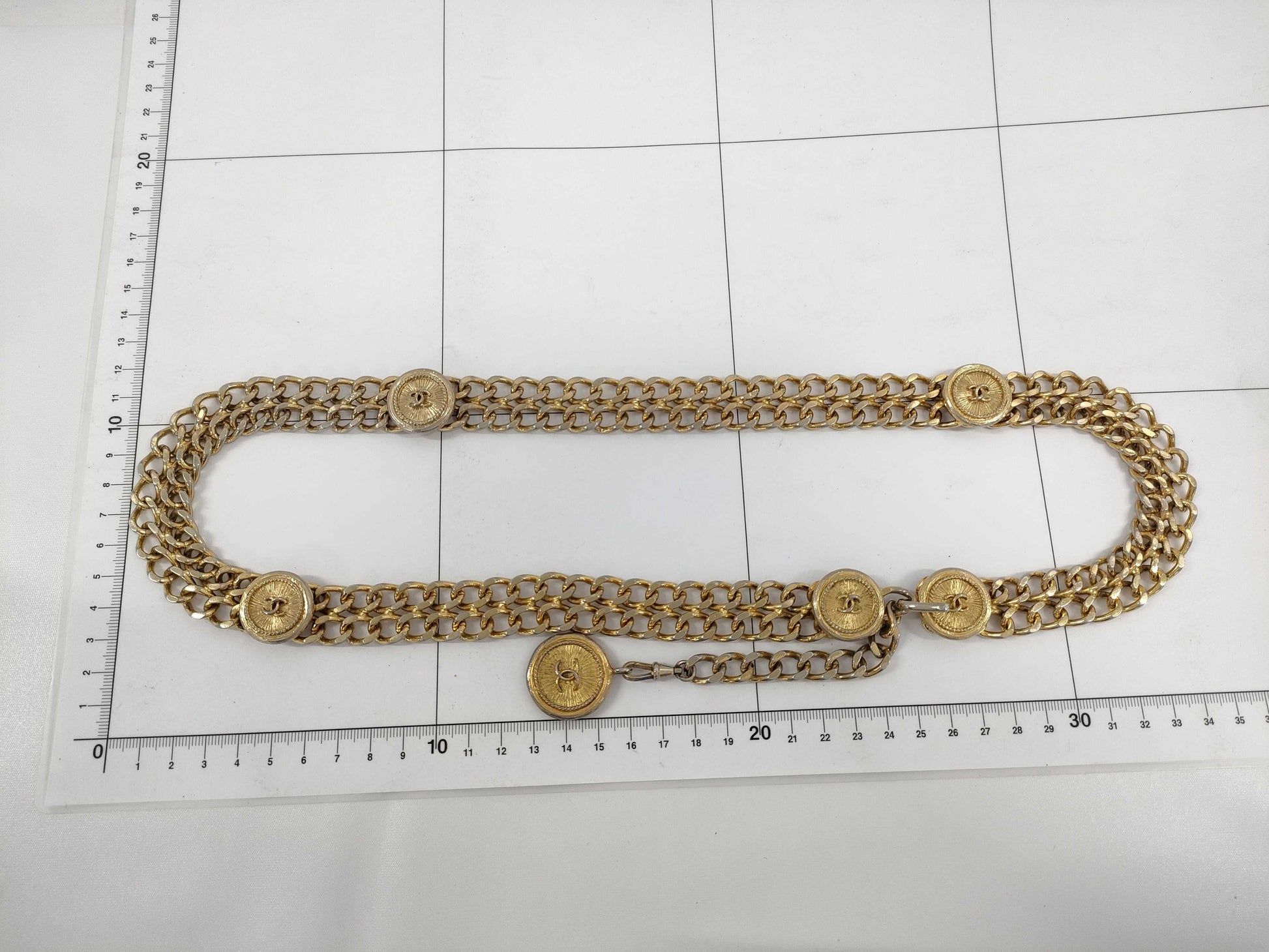CHANEL Chain Belt Medallion Belt