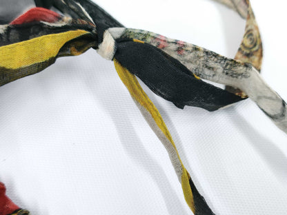 DOLCE&GABBANA Trump Print Sheer Chiffon Blouse Shirt