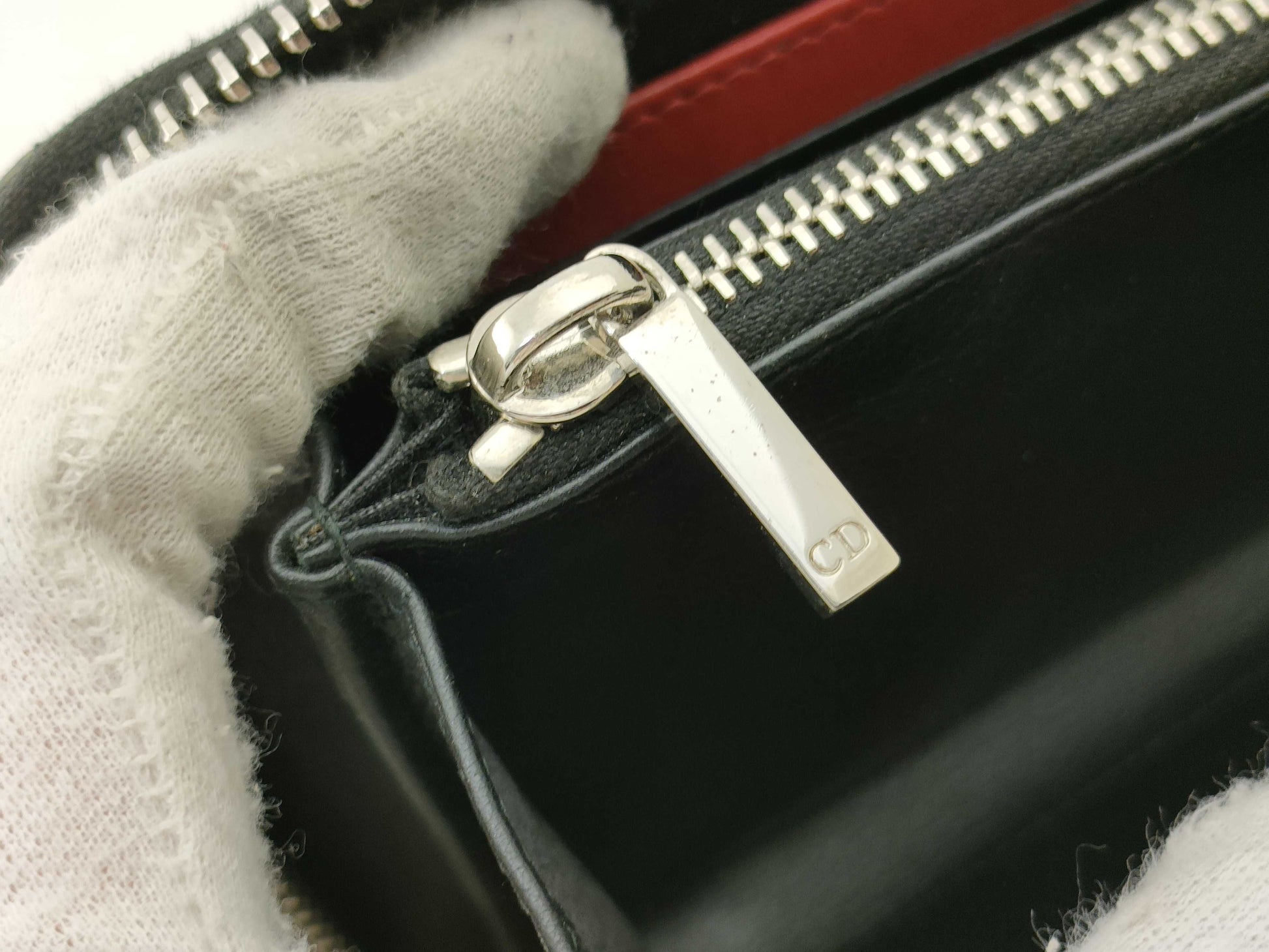 Dior round long wallet
