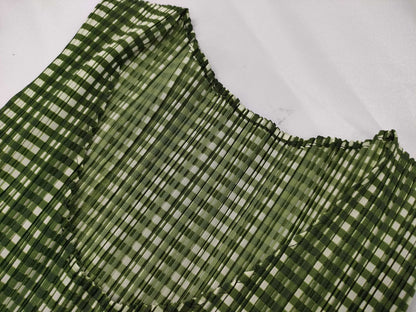 Pleated sleeveless top Tops