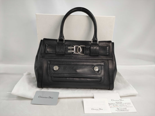 Dior Leather Tote Handbag