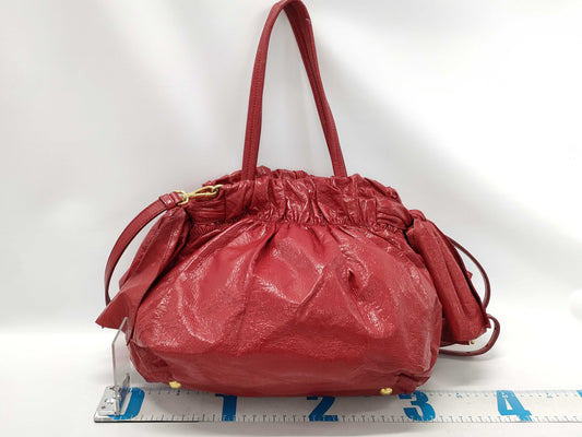 PRADA Patent Leather Ribbon 2-Way Tote Bag