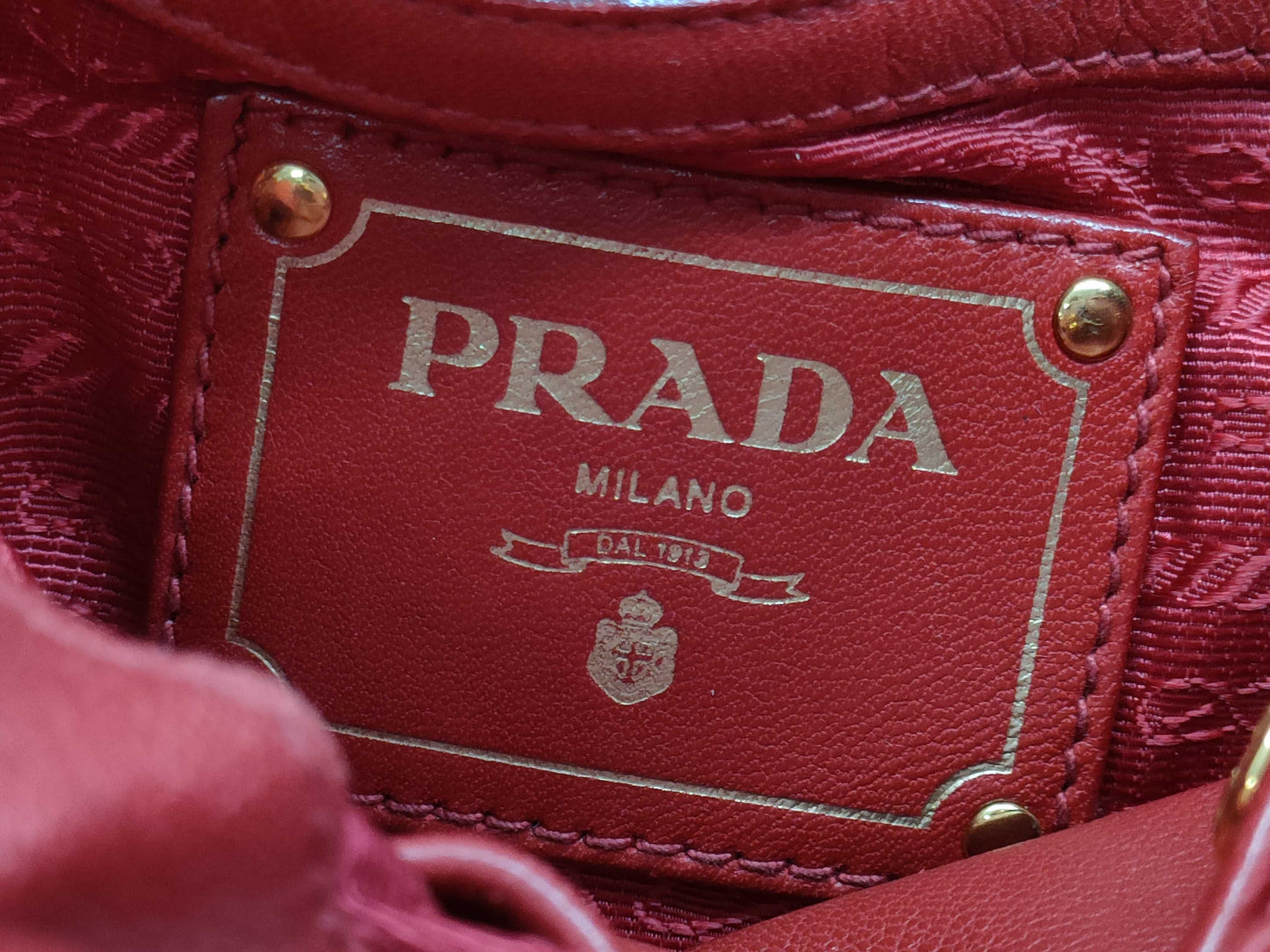 PRADA Patent Leather Ribbon 2-Way Tote Bag