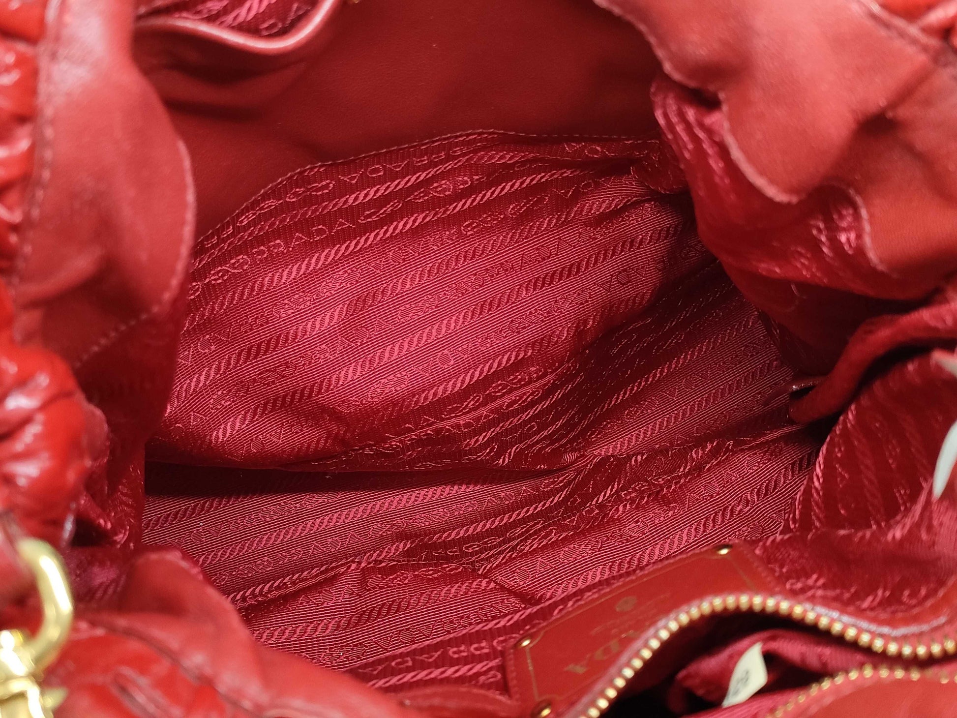 PRADA Patent Leather Ribbon 2-Way Tote Bag