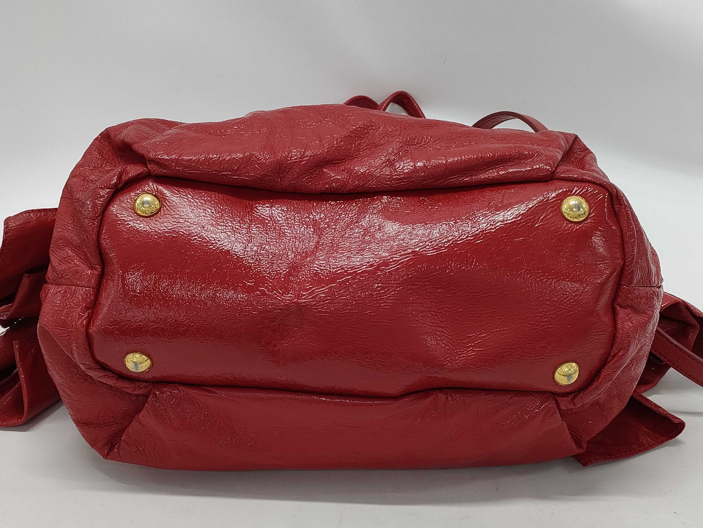 PRADA Patent Leather Ribbon 2-Way Tote Bag