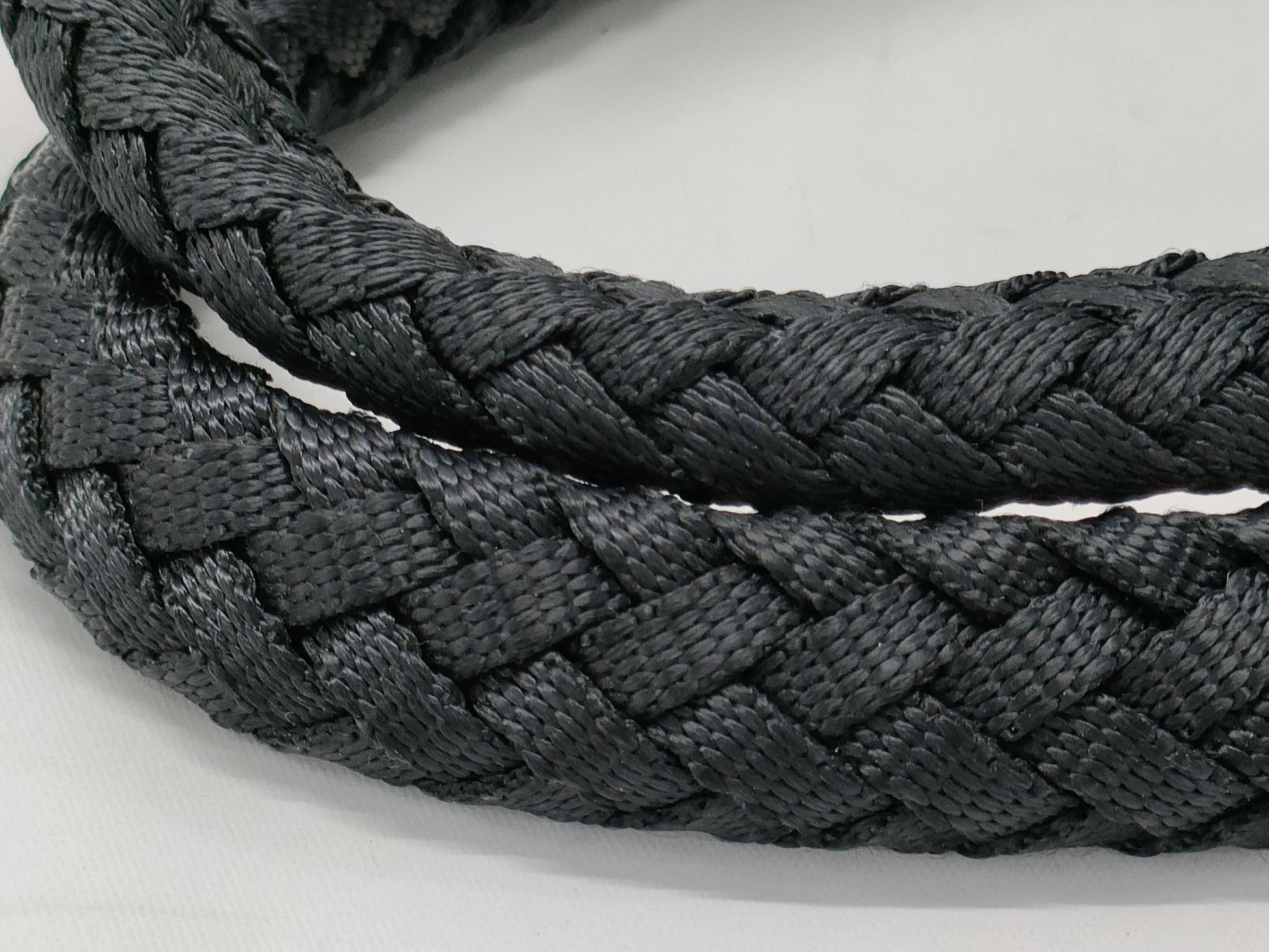 PRADA Nylon Triangle Logo Woven Hand Tote Bag