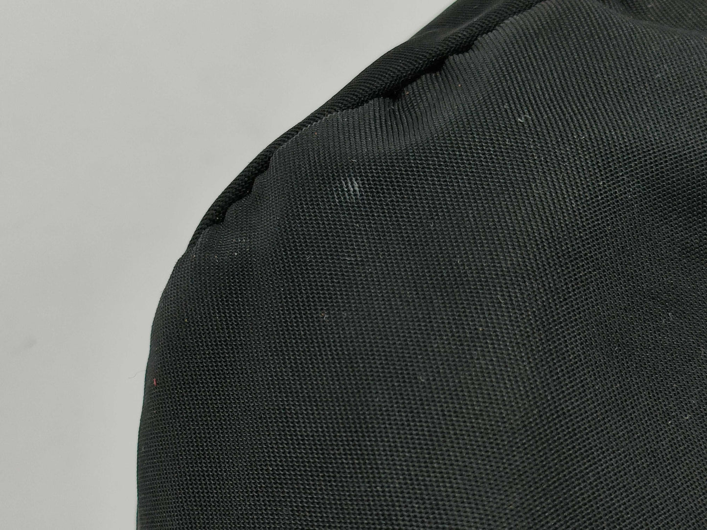 PRADA Nylon Triangle Logo Woven Hand Tote Bag