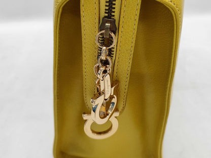 Salvatore Ferragamo Gancini Yellow Handbag