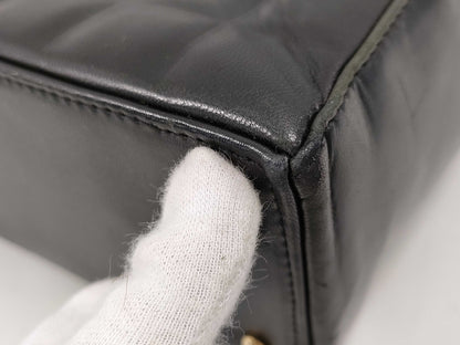 CHANEL Chocobar Lambskin Tote Handbag