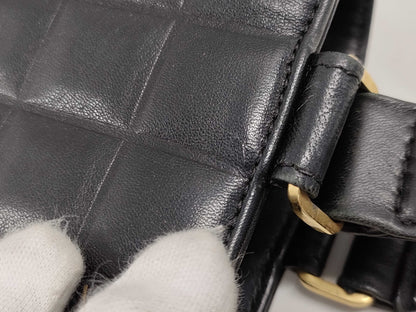 CHANEL Chocobar Lambskin Tote Handbag