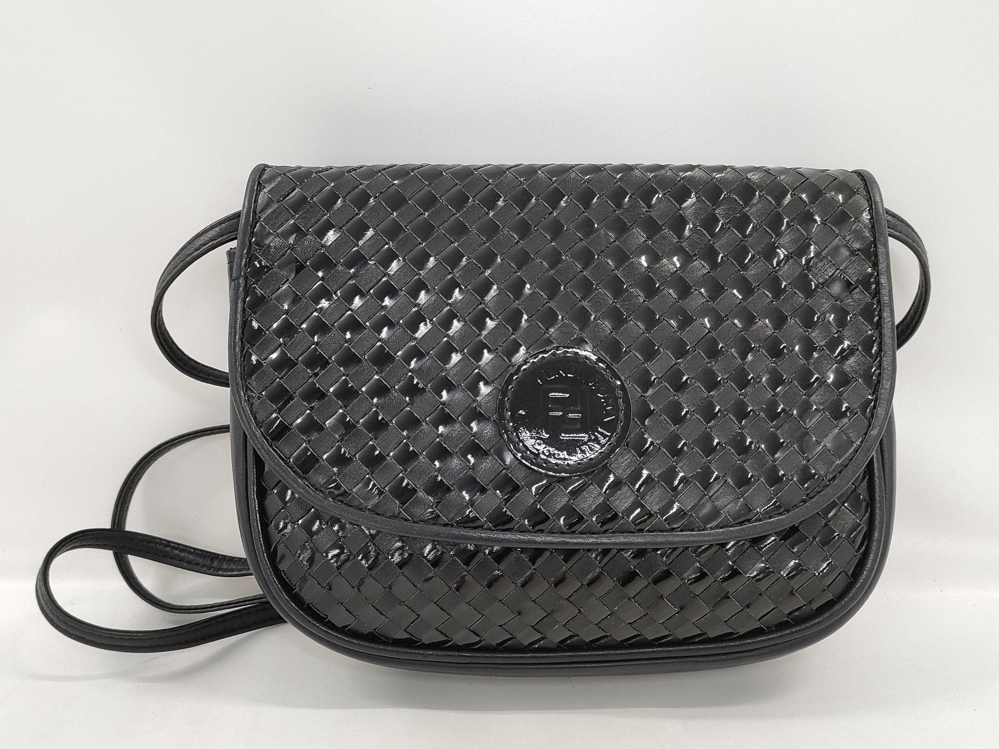 FENDI Old Vintage Shoulder Bag Crocodile Leather Shoulder Bag