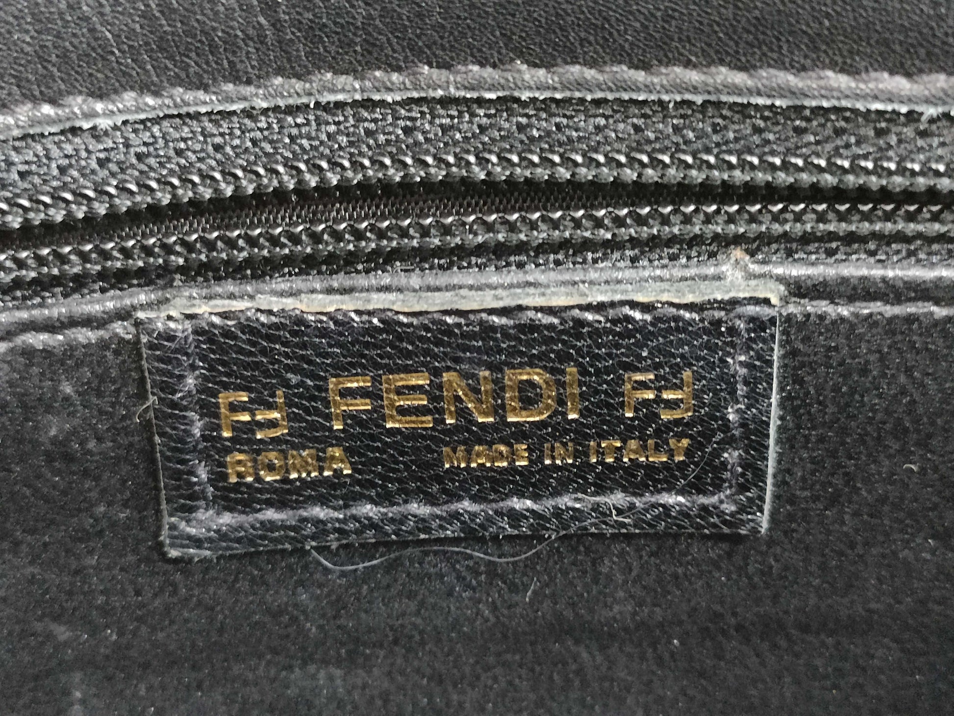 FENDI Old Vintage Shoulder Bag Crocodile Leather Shoulder Bag