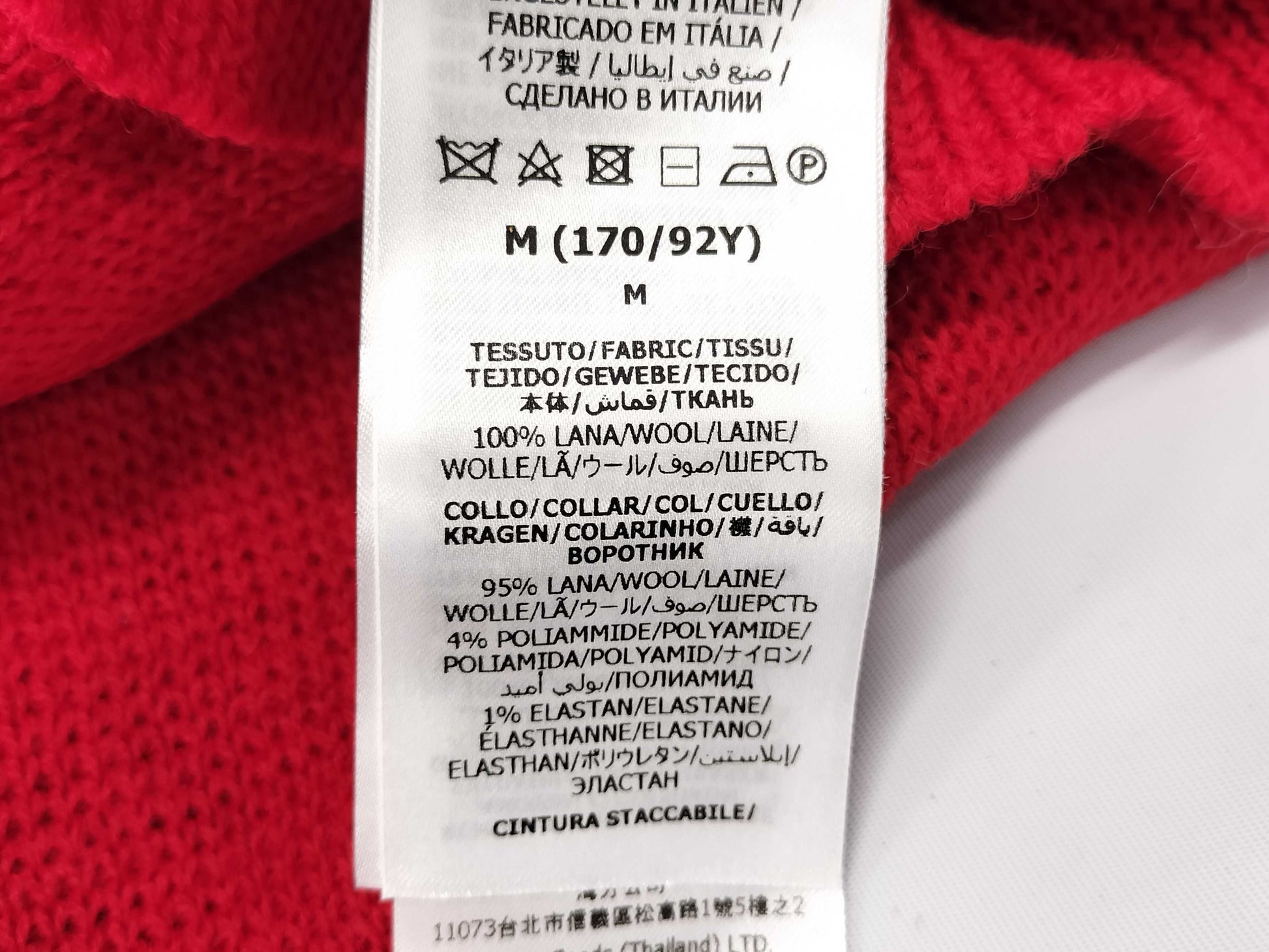 GUCCI Sweater/Red and White/M Tops