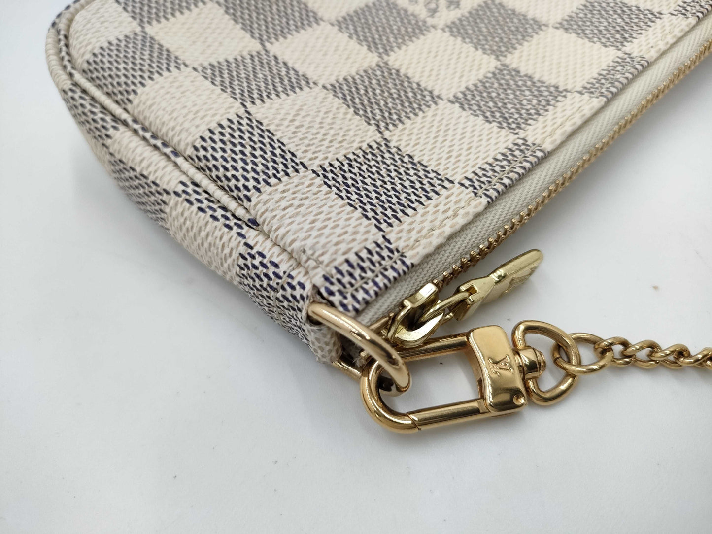 LOUIS VUITTON Damier Azur Mini Pochette Accessoires Handbag