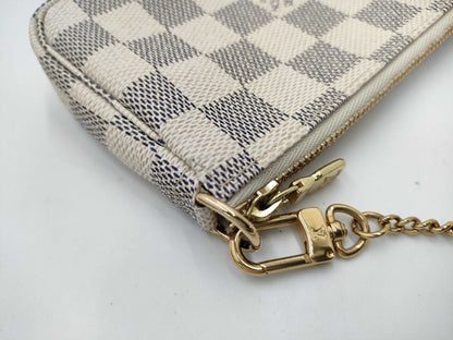 LOUIS VUITTON Damier Azur Mini Pochette Accessoires Handbag