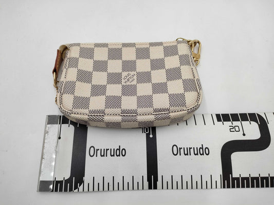 LOUIS VUITTON Damier Azur Mini Pochette Accessoires Handbag