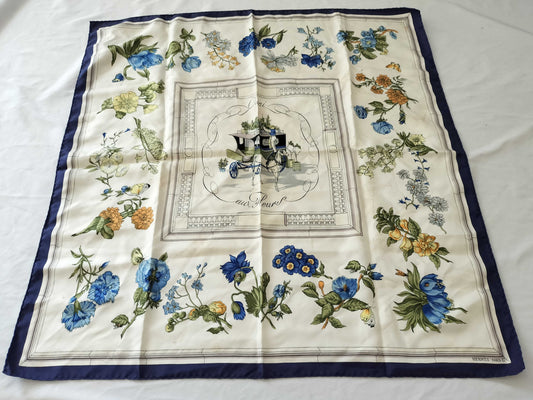 HERMES Carré Flowering Coastal Street Scarf