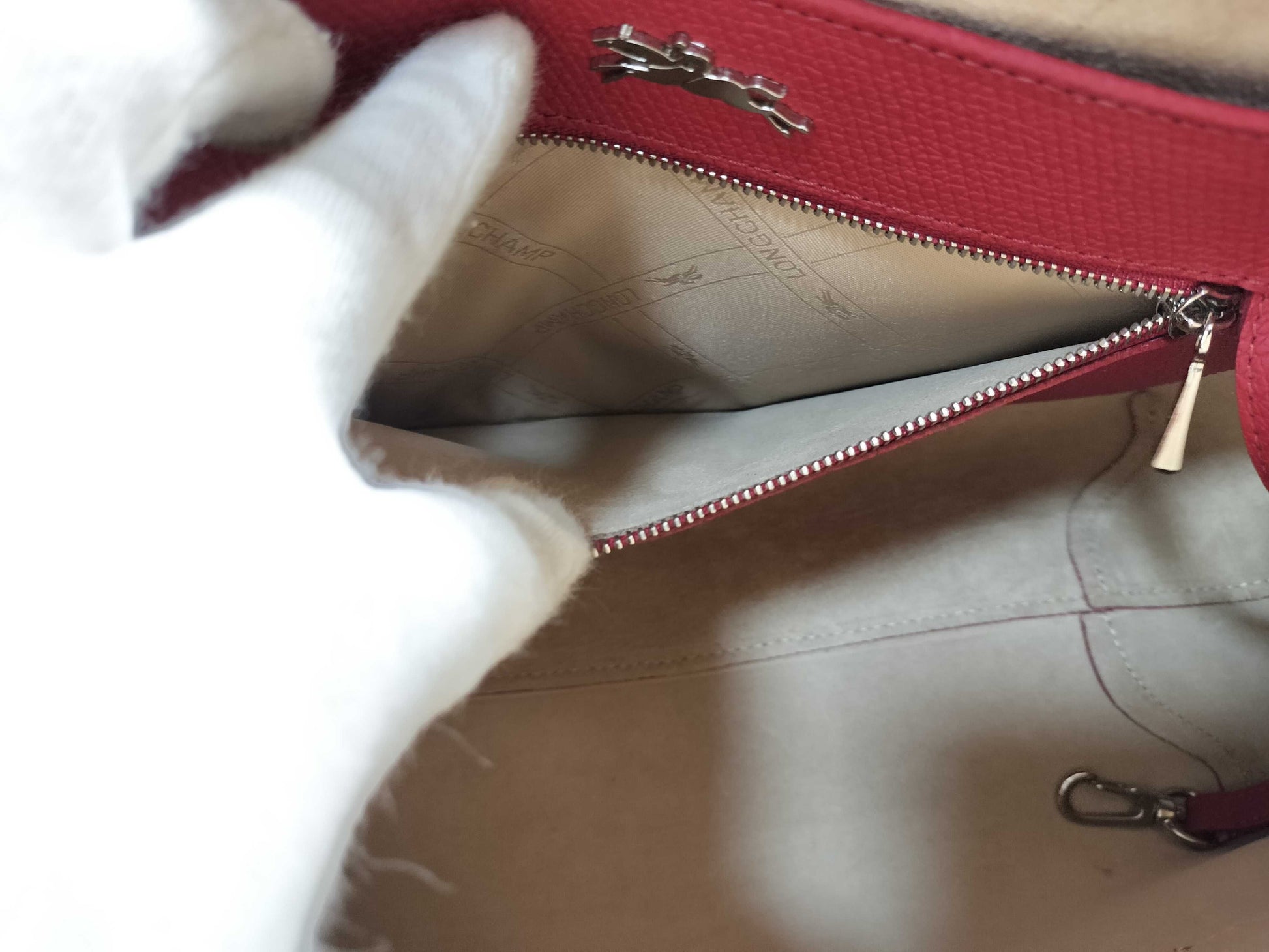 LONG CHAMP Leather 2-way Handbag