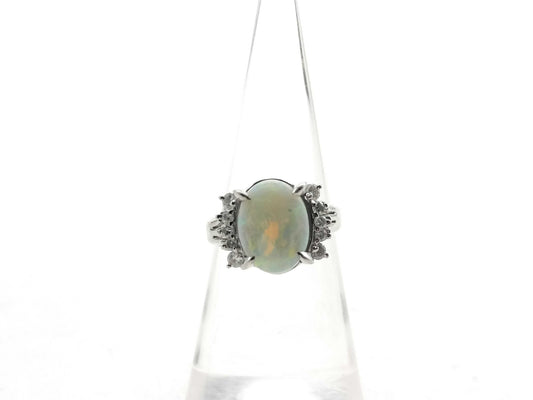 OP 1.93ct D 0.23ct Pt900 5.5g Ring 
