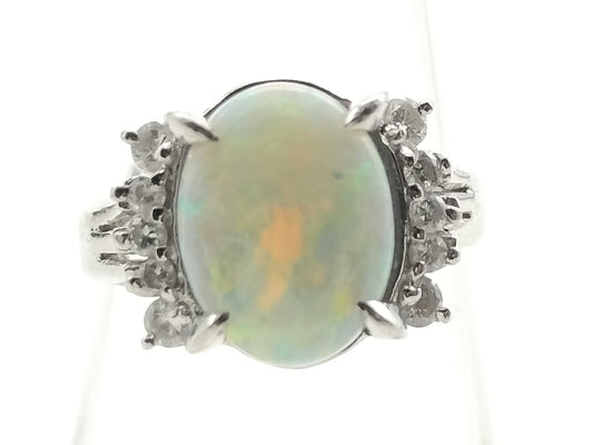 OP 1.93ct D 0.23ct Pt900 5.5g Ring 