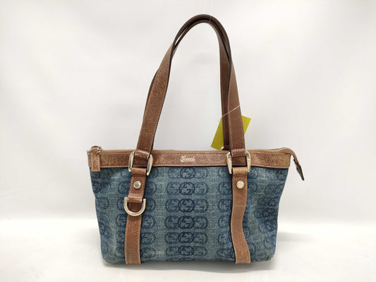 GUCCI Denim Interlocking Handbag 141471 Handbag