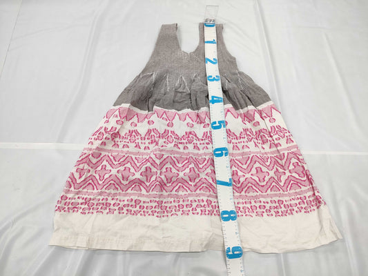 ISSEY MIYAKE Pink x Gray Sleeveless Dress
