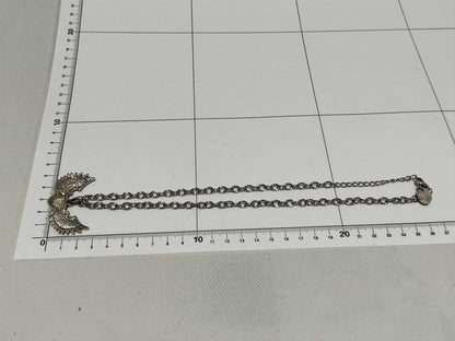  Vivienne Westwood Feather Orb Necklace Silver Color Necklace