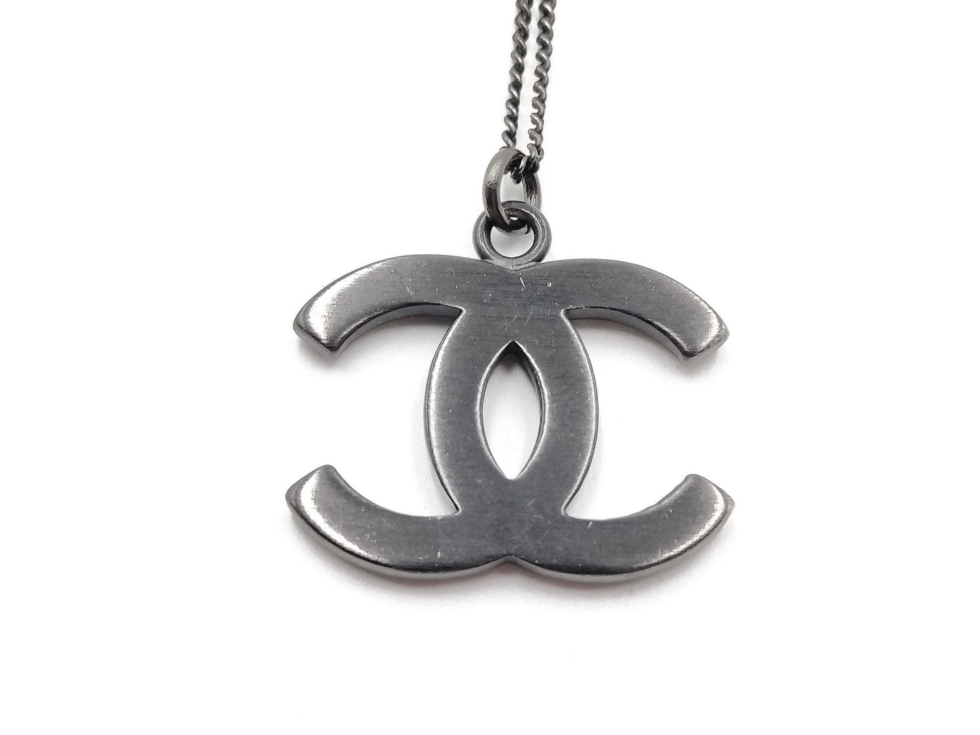CHANEL 09P 09P Black Coco Necklace Necklace