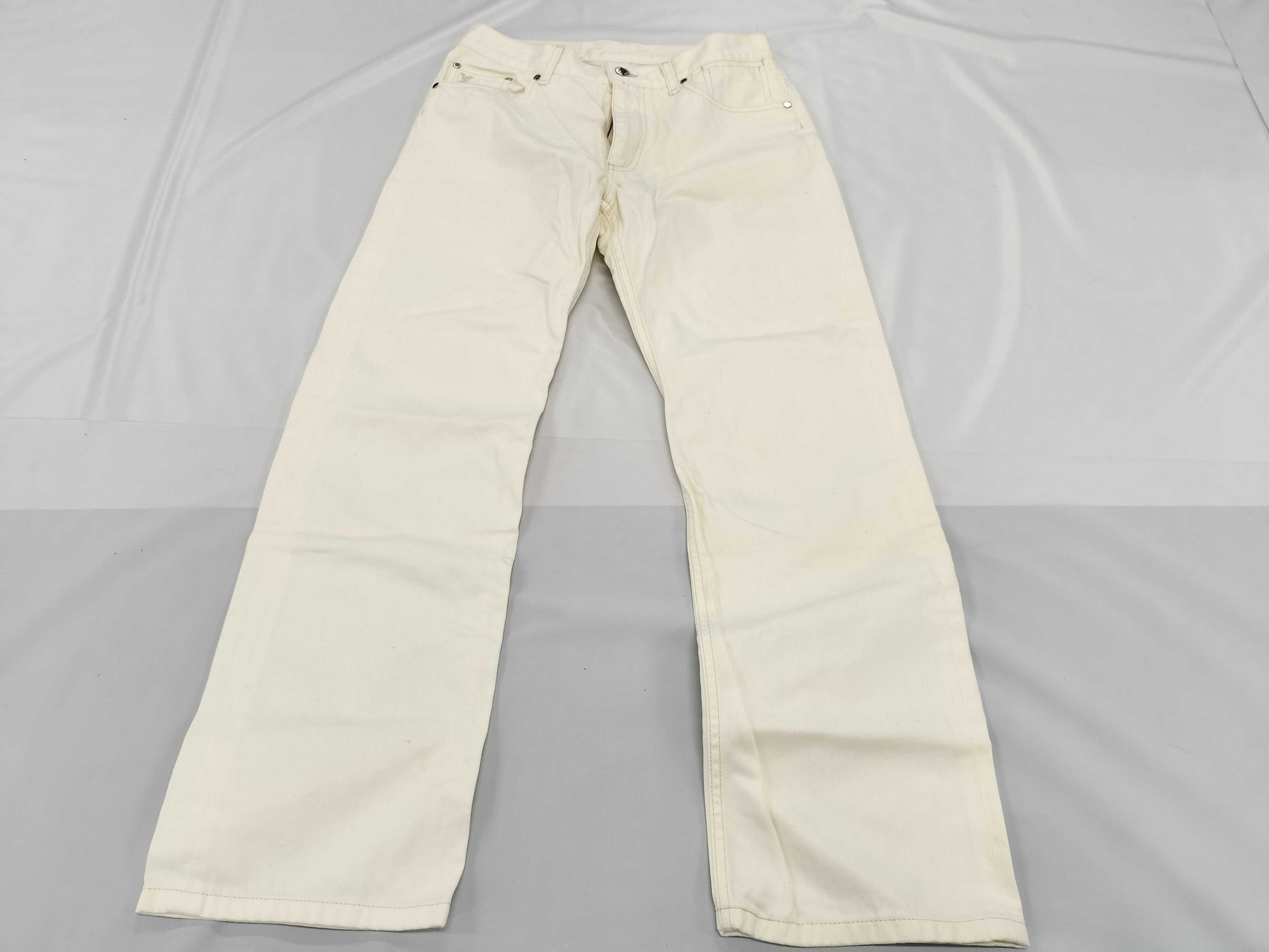 LOUIS VUITTON White Denim Pants
