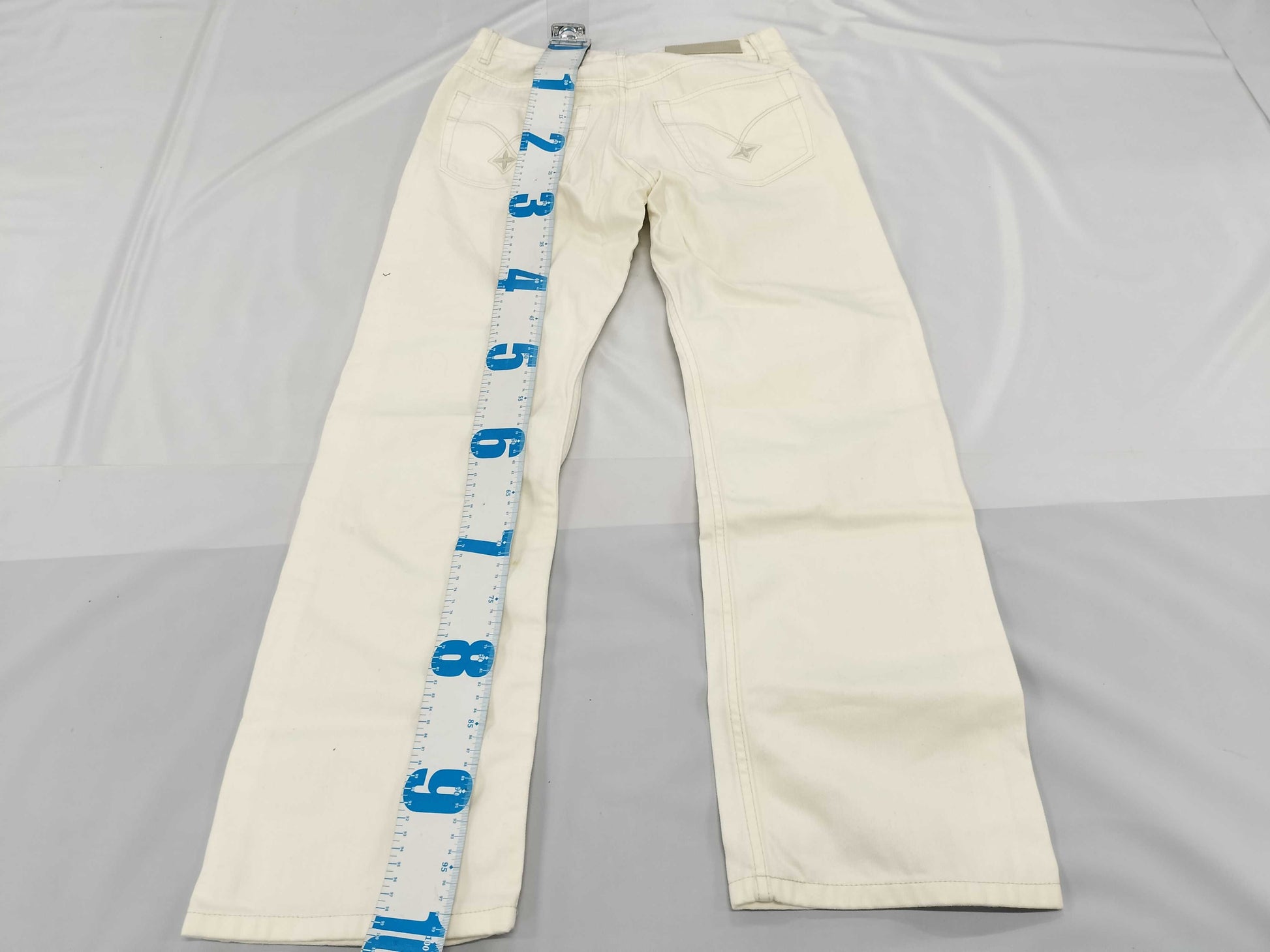 LOUIS VUITTON White Denim Pants
