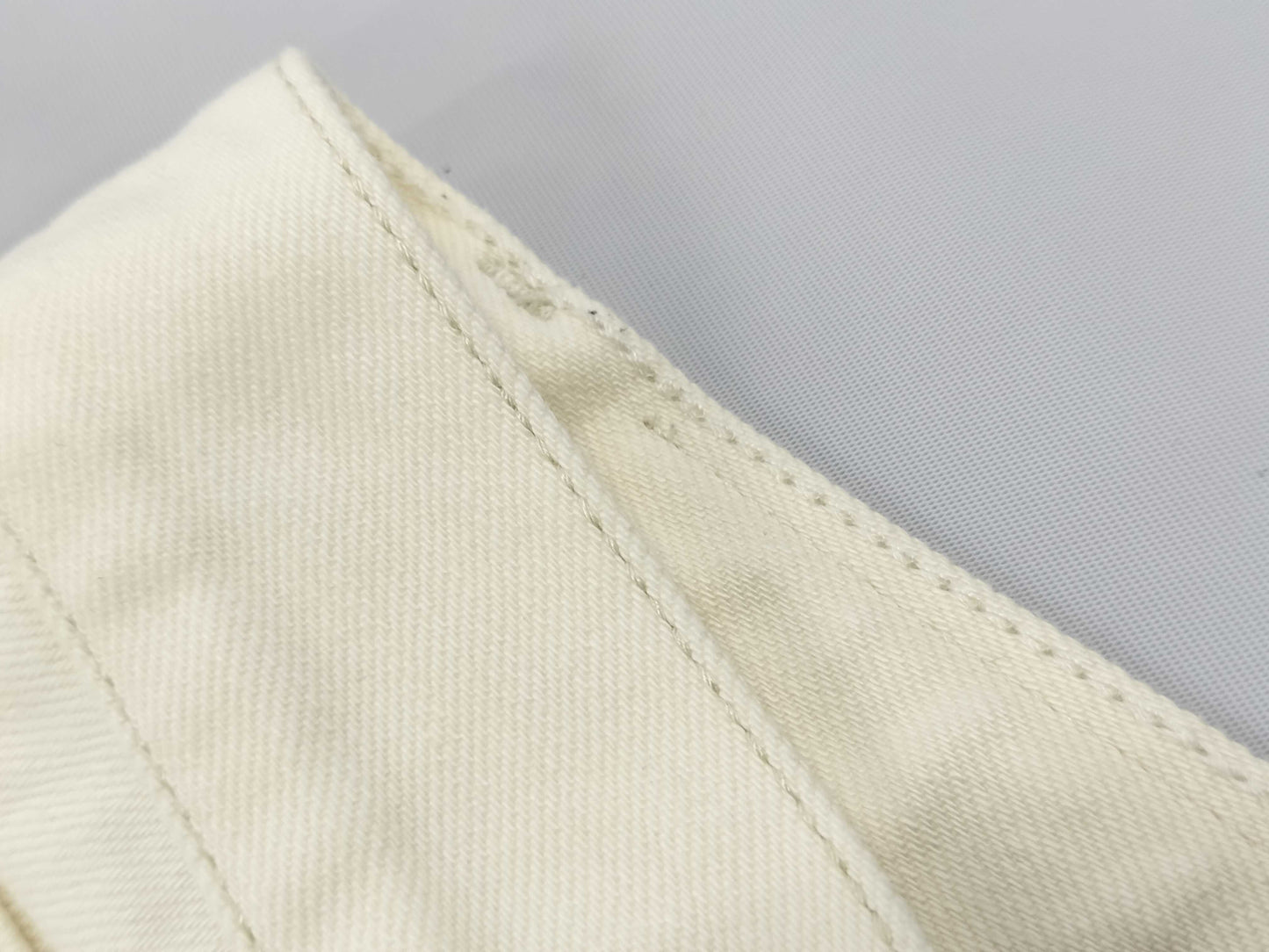 LOUIS VUITTON White Denim Pants