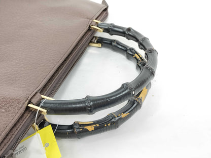 GUCCI Bamboo 5050 Brown Handbag