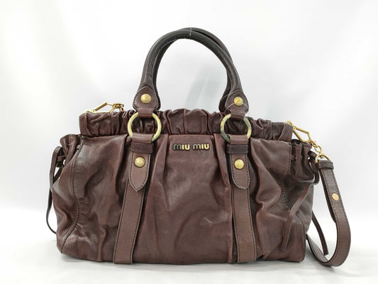 Miu Miu Leather 2-Way Handbag