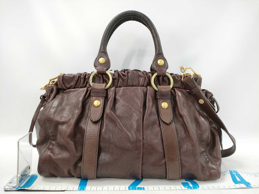 Miu Miu Leather 2-Way Handbag