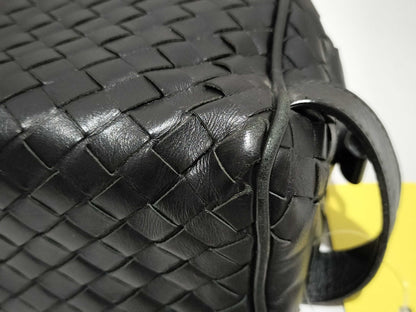 BOTTEGA VENETA Intrecciato Clutch Bag, Second Bag, Handbag, Black