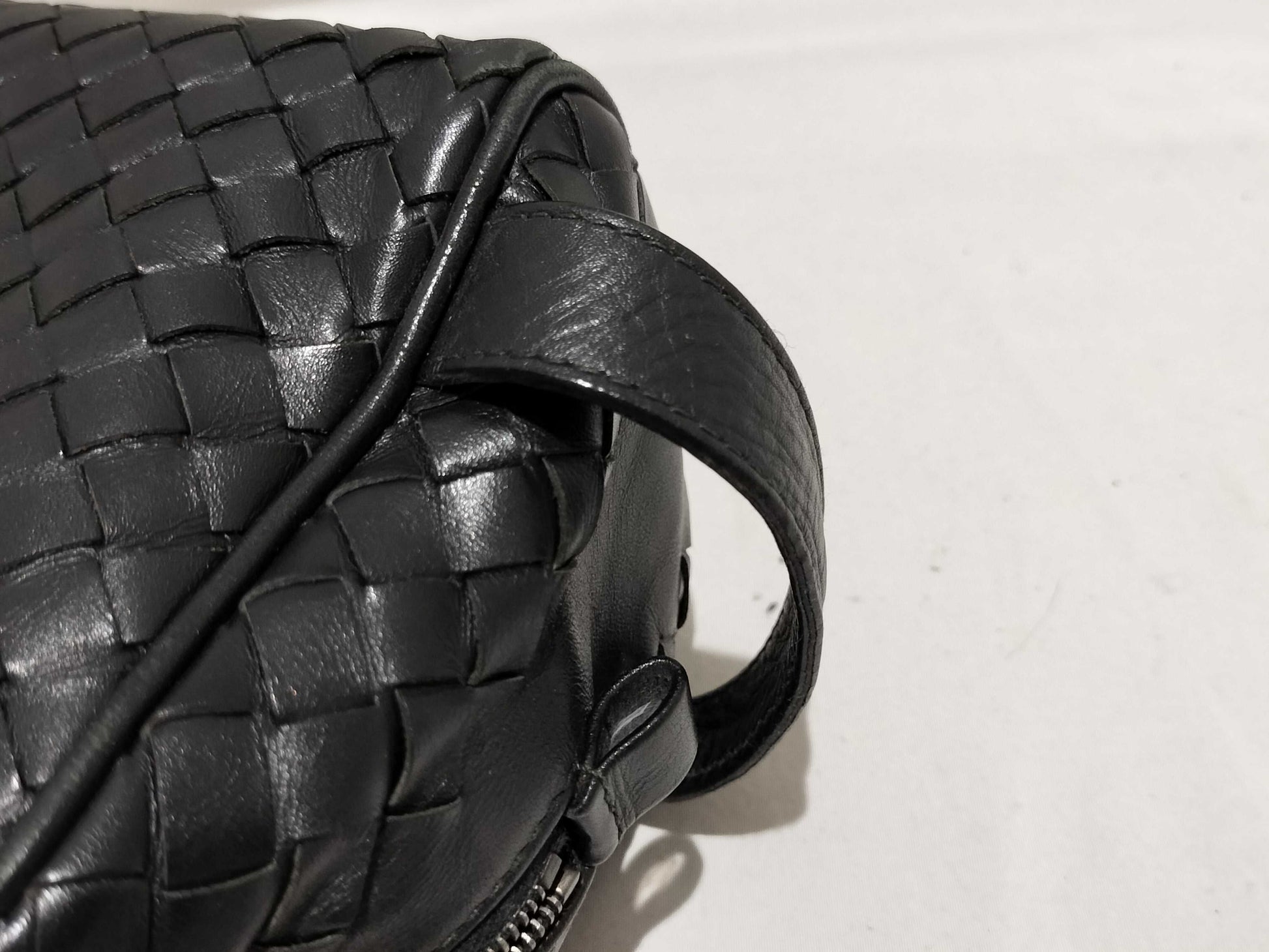 BOTTEGA VENETA Intrecciato Clutch Bag, Second Bag, Handbag, Black