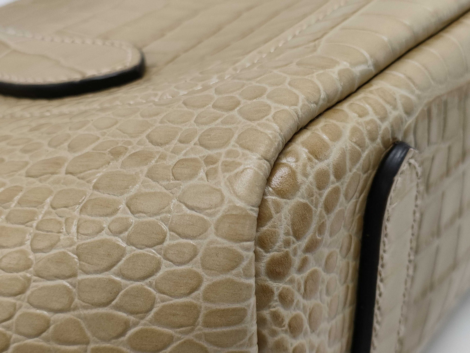 Ralph LAUREN Crocodile Embossed Handbag