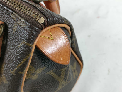 LOUIS VUITTON RFID Unverifiable, Serial Unverifiable Monogram Mini Speedy Pouch