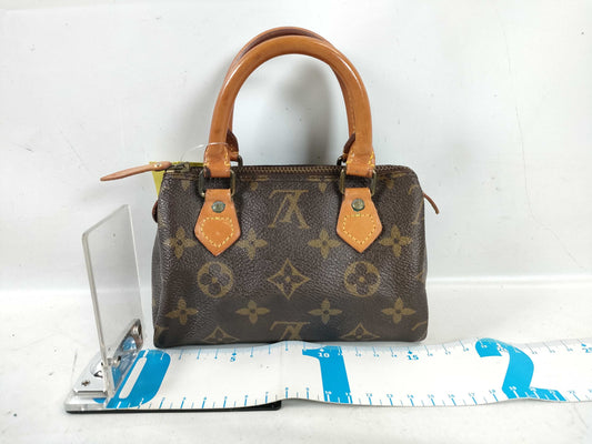 LOUIS VUITTON RFID Unverifiable, Serial Unverifiable Monogram Mini Speedy Pouch