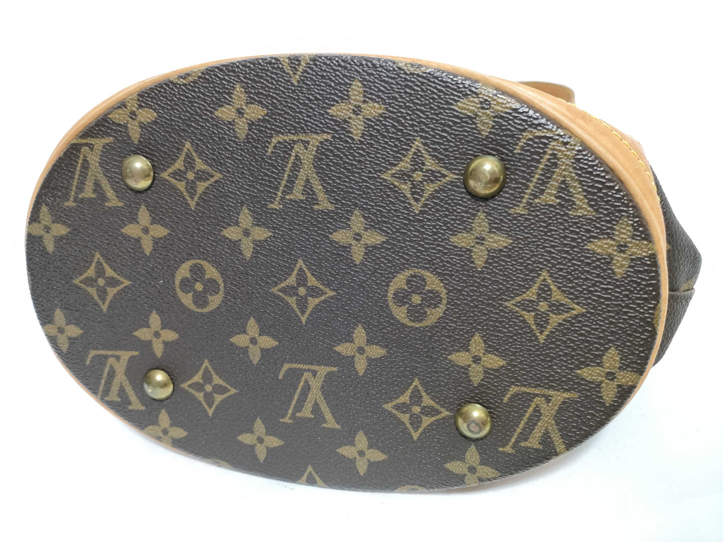 LOUIS VUITTON Monogram M42238 Petit Bucket/Tote Bag with Pouch