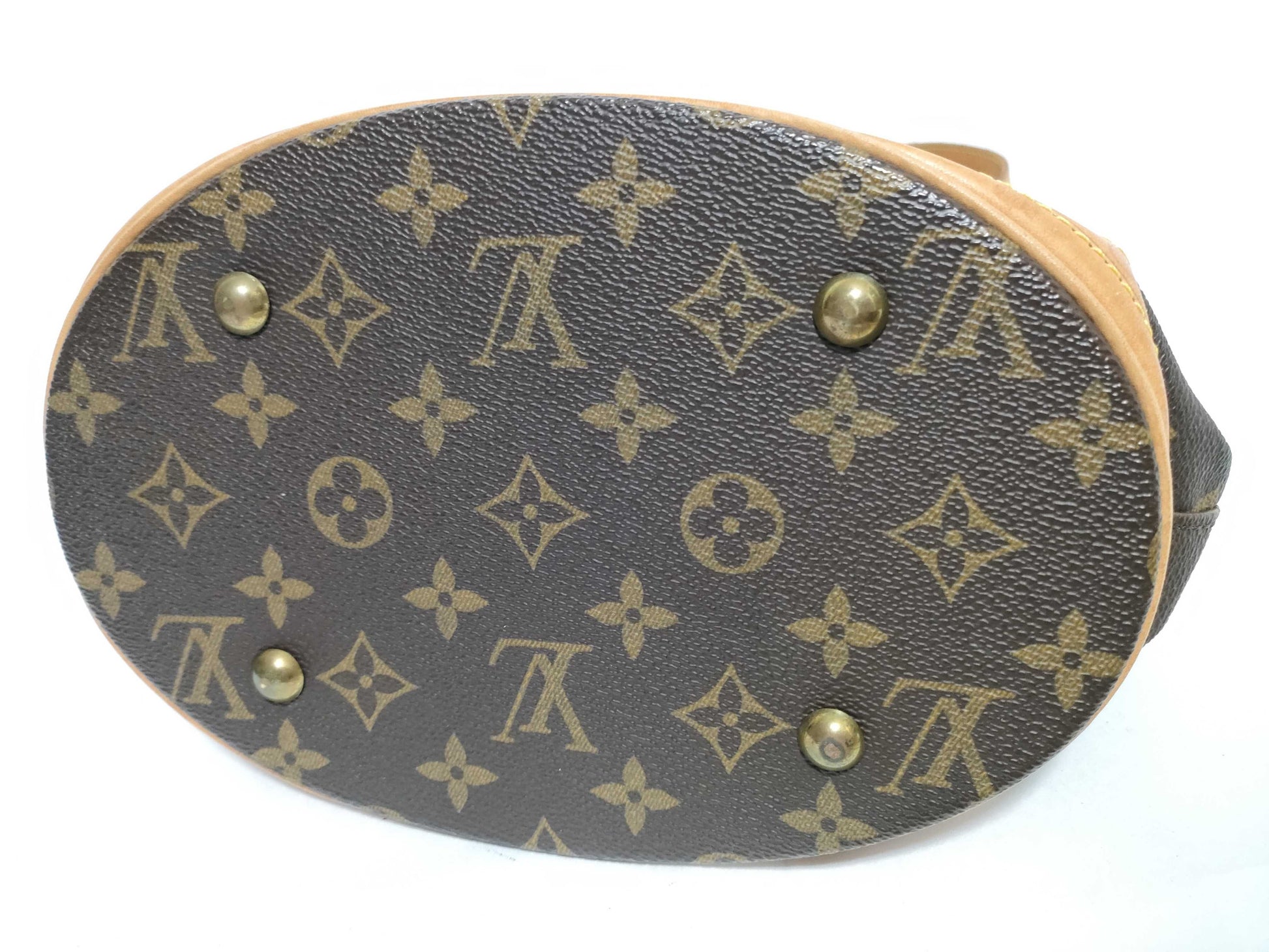 LOUIS VUITTON Monogram M42238 Petit Bucket/Tote Bag with Pouch